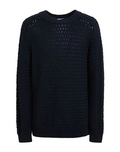 Paolo Pecora Man Sweater Navy Size Xl Virgin Wool In Blue
