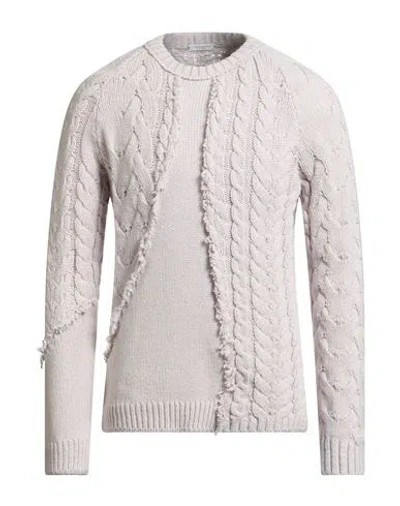 Paolo Pecora Man Sweater Off White Size M Virgin Wool, Acrylic In Gray