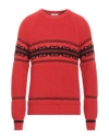 Paolo Pecora Man Sweater Red Size M Wool In Red