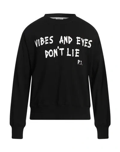 Paolo Pecora Man Sweatshirt Black Size M Cotton
