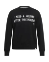 Paolo Pecora Man Sweatshirt Black Size S Cotton