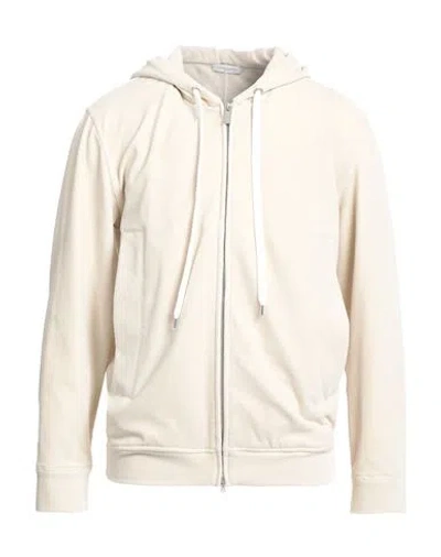 Paolo Pecora Man Sweatshirt Ivory Size M Cotton, Polyamide, Elastane In White