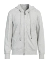 Paolo Pecora Man Sweatshirt Light Grey Size M Cotton, Viscose, Polyamide, Elastane
