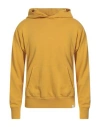 Paolo Pecora Man Sweatshirt Marigold Size Xl Cotton, Elastane In Yellow