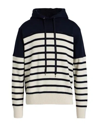 Paolo Pecora Man Sweatshirt Midnight Blue Size M Cotton, Virgin Wool, Elastane