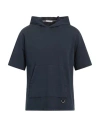Paolo Pecora Man Sweatshirt Navy Blue Size Xxl Cotton