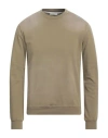 Paolo Pecora Man Sweatshirt Military Green Size L Cotton