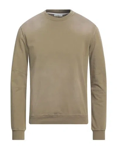 Paolo Pecora Man Sweatshirt Military Green Size L Cotton