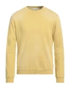 Paolo Pecora Man Sweatshirt Mustard Size M Cotton In Yellow