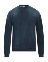 Paolo Pecora Man Sweatshirt Navy Size L Cotton In Navy
