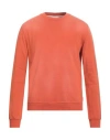 Paolo Pecora Man Sweatshirt Orange Size Xl Cotton