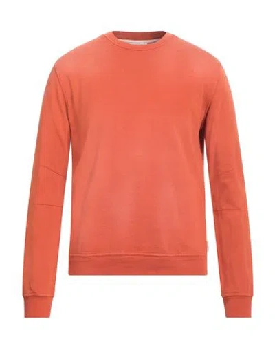 Paolo Pecora Man Sweatshirt Orange Size Xl Cotton