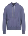 Paolo Pecora Man Sweatshirt Slate Blue Size Xl Cotton In Blue