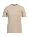 Paolo Pecora Man T-shirt Beige Size Xxl Cotton