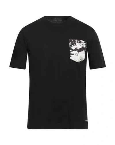 Paolo Pecora Man T-shirt Black Size Xl Cotton