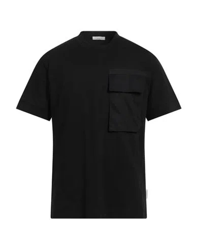 Paolo Pecora Man T-shirt Black Size Xxl Cotton, Elastane