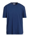 PAOLO PECORA PAOLO PECORA MAN T-SHIRT BLUE SIZE XXL COTTON, ELASTANE