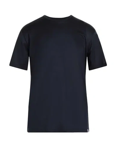 Paolo Pecora Man T-shirt Midnight Blue Size 3xl Cotton