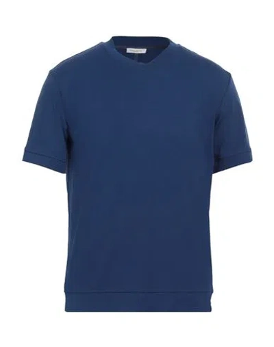 Paolo Pecora Man T-shirt Midnight Blue Size Xl Cotton, Elastane