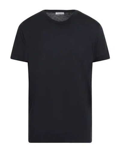 Paolo Pecora Man T-shirt Midnight Blue Size 3xl Cotton, Modal