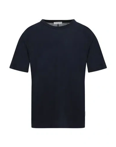 Paolo Pecora Man T-shirt Midnight Blue Size L Cotton