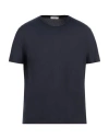 Paolo Pecora Man T-shirt Navy Size 3xl Cotton In Navy