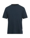 Paolo Pecora Man T-shirt Navy Size L Cotton