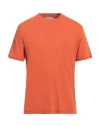 Paolo Pecora Man T-shirt Orange Size Xl Cotton