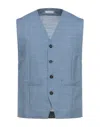Paolo Pecora Vests In Blue
