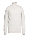 Paolo Pecora Man Turtleneck Beige Size Xxl Wool