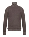 Paolo Pecora Man Turtleneck Charcoal Size M Virgin Wool In Gray