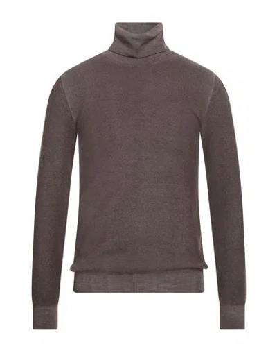 Paolo Pecora Man Turtleneck Charcoal Size M Virgin Wool In Gray