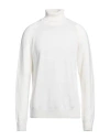 Paolo Pecora Man Turtleneck Cream Size Xl Virgin Wool In Weiss