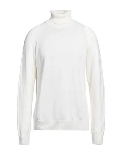 Paolo Pecora Man Turtleneck Cream Size Xl Virgin Wool In White