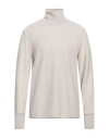 Paolo Pecora Man Turtleneck Light Grey Size M Virgin Wool In Neutral