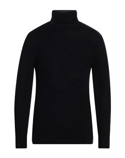 Paolo Pecora Man Turtleneck Navy Blue Size S Virgin Wool