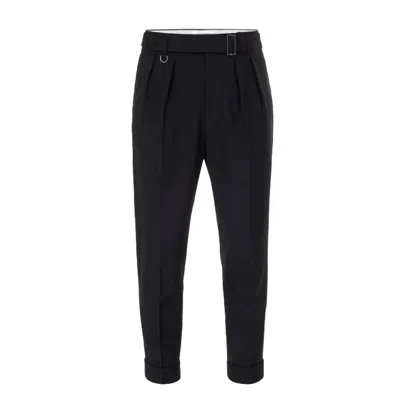 PAOLO PECORA MEN'S TROUSERS PAOLO PECORA - FABRIC PANTS - BLACK