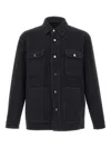 Paolo Pecora Micro-check Four-pocket Jacket In Black