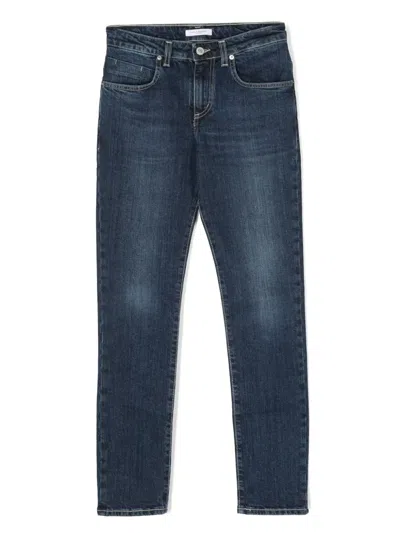 Paolo Pecora Kids' Mid-rise Straight-leg Jeans In Blue
