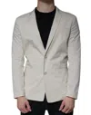 Paolo Pecora Milano Beige Single Breasted Dress Formal Coat Blazer In Beige
