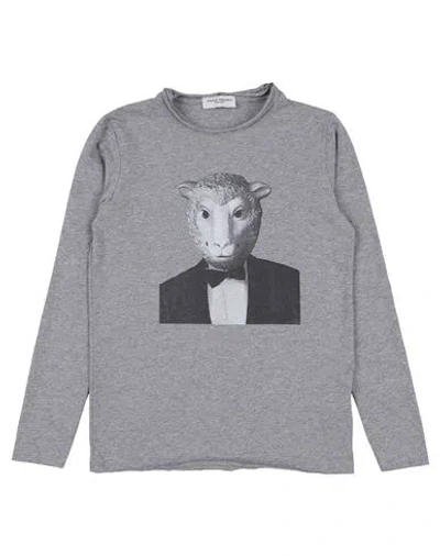 Paolo Pecora Babies'  Newborn Boy T-shirt Grey Size 3 Cotton
