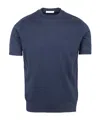 Paolo Pecora Minimal Blue T-shirt In Blue