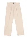 Paolo Pecora Oversize Fit Chino Pants In White