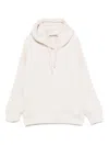 Paolo Pecora Panelled Drawstring Hoodie In White