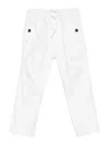 Paolo Pecora Drawstring Pocket Trousers In White