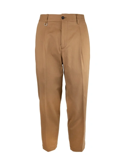 Paolo Pecora High-waisted Cotton Trousers In 1196bruciato