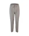 PAOLO PECORA BEIGE trousers WITH CLIPS