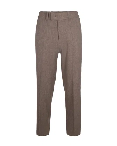 PAOLO PECORA PANTALONE STRETCH MARRONE CHIARO