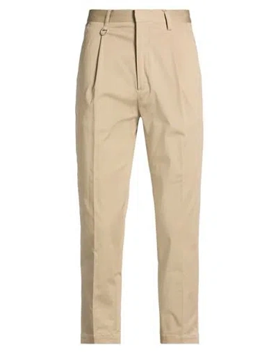 Paolo Pecora Pantalone Tessuto Man Pants Beige Size 34 Cotton, Elastane In Brown