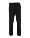 Paolo Pecora Pleated-front Drawstring-waist Trousers In Black